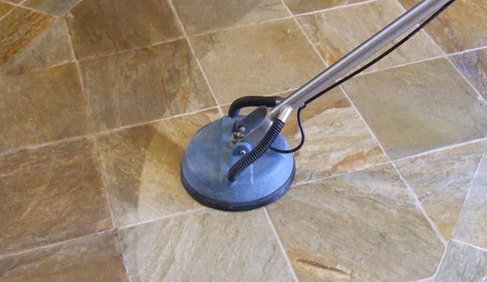 Stone floor cleaning