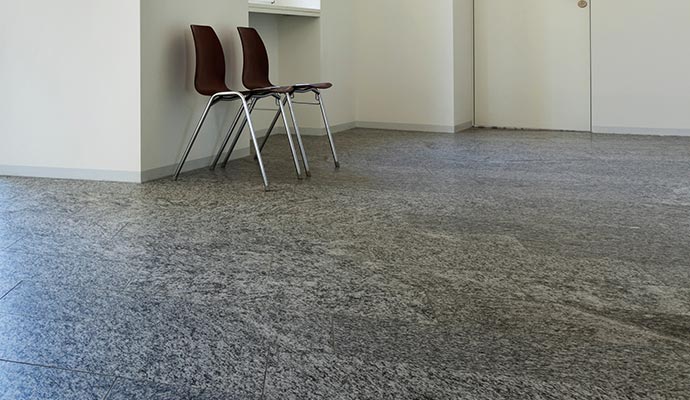 Clean granite floor