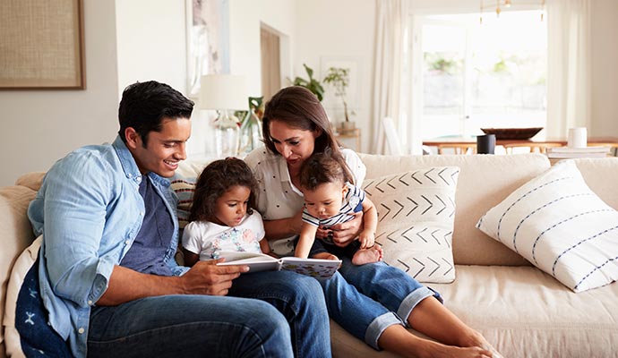 Family enjoying time together
